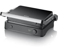 SEVERIN - Grill de contacto SEVINI Light, con placas de parrilla de cerámica extraíbles. Parilla de mesa con regularización de temperatura hasta 220, 30 x 22 cm, KG 2398