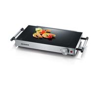 Grill Severin PG 2385 Vitrocerámica 800W Termostato Cool Touch Acero Inoxidable Mesa