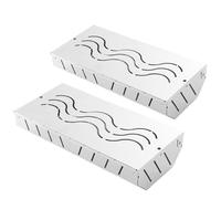 Grill Smoker Box, Barbacoa Smoker Box - de fumador de acero inoxidable para carbón | Accesorios para parrillas, gabinete de niebla de pellets con tapa con bisagras para carne de cerdo, carne de