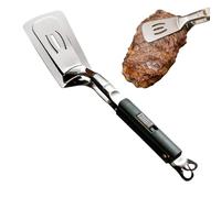 GrillClamp, Food Tongs Shovel, Stainless Steel Multifunction Cooking Accessory, Easy Grip Utensil, Frying Clamp Spatula Tool for Kitchen Camping Restaurant Catering Party Picnic Barbecue Grilling