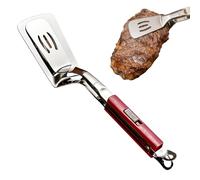 GrillClamp, Food Tongs Shovel, Stainless Steel Multifunction Cooking Accessory, Easy Grip Utensil, Frying Clamp Spatula Tool for Kitchen Camping Restaurant Catering Party Picnic Barbecue Grilling