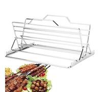 Grille À ôtir Pour Poulet Grille Support Viande Pliable Et églable De ôtissoire En Acier Inoxydable Gadgets Cuisine Support Dinde La Cuisson Du ôtissage Au