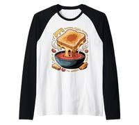 Grilled Cheese and Tomato Soup Comfort Food Camiseta Manga Raglan