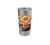 Grilled Cheese and Tomato Soup Comfort Food Vaso térmico de acero inoxidable de doble pared