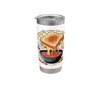 Grilled Cheese and Tomato Soup Comfort Food Vaso térmico de acero inoxidable de doble pared