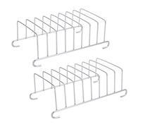 Grilles À En Acier Inoxydable - Rejilla À, 2 unidades, soporte para tostadas, soporte para tostadas de 8 rejillas | Acier Inoxydable Rectangular Air Friteuse Accessoires Organisateur pour Cuisine