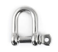Grillete de 7 mm estándar recto redondo 1 pieza acero inoxidable M6 mosquetón acero inoxidable M6 V4A cable Inox V4A Va inoxidable para navegar AISI 316 acero inoxidable conector de grillete de acero