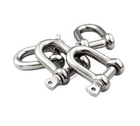 Grillete De Acero Inoxidable 1-5 unids/lote de pernos en U acero inoxidable, hebilla Cable, grillete for gemelos forma D, gancho tornillo cuerda tipo M10/M12/M16/M20(M14 (1 PCS))