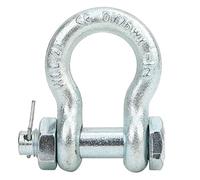 Grillete de Anclaje G2130 2T 3.25T 4.75T 6.5T Grillete de Anclaje de Acero Aleado Resistente Tipo de con Piezas De Máquina De Elevación De Barco De Tuerca(2T(2pcs))