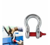 Grillete de arco, argolla en D de 140 toneladas de resistencia máxima a la rotura, límite de carga de trabajo (WLL) de 35 toneladas,para elevación,aparejos y recuperación de cargas pesadas