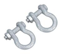 Grillete de arco galvanizado, paquete de 2 pasadores de seguridad de 1-1/4 pulgadas (31 mm) 12T a especificaciones de la Fed de EE. UU