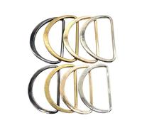 Grillete en D de alta resistencia, 50 unids/lote 15mm/20mm/25mm/30mm/40mm plata negro bronce oro tipo D conexión de anillo aleación Metal zapatos bolsas hebillas en ropa(Silver,48mm)
