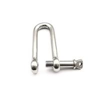Grillete En Forma De D 1-5 uds 304 acero inoxidable largo D grillete carga abrazadera M4-M16 for cadenas Wirerope elevación Paracord(M14,1Pcs)