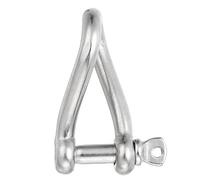 Grillete giratorio de acero inoxidable, accesorios marinos, pasador de tornillo, grillete giratorio para conectar cadenas y cuerdas (4 mm)