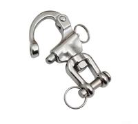 Grillete giratorio de acero inoxidable, gancho de liberación rápida de grado marino 316 para windsurf, vela, aparejo de anclaje de yate (70 mm)