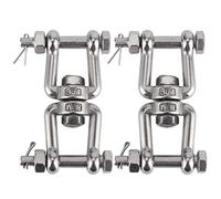 Grillete Giratorio, Grillete Giratorio de Acero Inoxidable de 2 Piezas, Gancho de Ojo Giratorio de Doble Extremo M8 para Cadena de Ancla Giratoria, Terminales, Herramientas