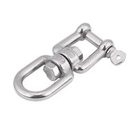 Grillete giratorio Heavy Duty 304 Anillo giratorio de acero inoxidable Anclaje a presión Dispositivo de grillete giratorio para levantar(6mm)