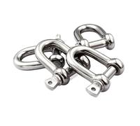 Grilletes 10 Unids/lote De Hebilla Cable Pernos En U Acero Inoxidable M4/M5/M6/M8, Gemelos Forma D, Grillete Tipo, Gancho Tornillo Cuerda(M5 (10 PCS))
