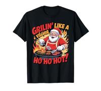 Grillin' Like a Villain - Ho Ho Hot! BBQ Santa Camiseta