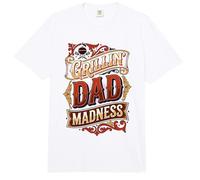 Grillin Papá Madness Padres Grilling Humor Día Comfort Colors Adult Heavyweight T-Shirt