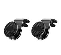 GRILLIN Soporte de Teléfono Móvil (2 Unidades), Soporte Teléfono Coche Universal del Aire Ventilación,Operación Sola Mano y 360° Rotación,Suporte Telemovel Carro para Smartphone 4.0-7.0