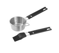 GRILLMEISTER Asador de pollos / Soporte para costillas / Molde para hamburguesas / Set de marinado / Campana para hamburguesas (set para marinar)