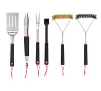 GRILLMEISTER Espátula / Pinzas / Tenedor + Pincel para marinar / Cepillos para parrilla