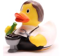 Grillmeister - Patito de baño (10 cm, incluye llavero), diseño de pato