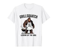 Grillsquatch Legend of The BBQ Funny Bigfoot Grill Camiseta