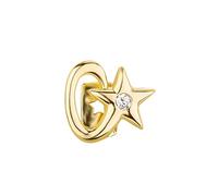 Grillz De Diamante Con Diseño De Estrella De Hip Hop, Tendencia De Moda, Grillz De Un Solo Diente Helado, Parrillas Para Dientes Para Hombres Y Mujeres(Gold)
