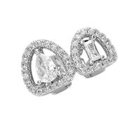 Grillzs - Accesorios de moda multiusos chapados en cobre con diseño de corazón calado para trajes elegantes de generación de moda, talla única, como se describe, como se describe