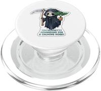 Grim Reaper con diseño humorístico de jardín de Plantas de alocasia PopSockets PopGrip para MagSafe