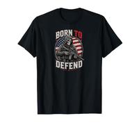 Grim Reaper Death Skeleton Halloween American Flag Camiseta