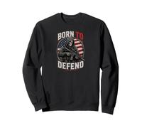 Grim Reaper Death Skeleton Halloween American Flag Sudadera