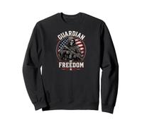 Grim Reaper Death Skeleton Halloween American Flag Sudadera