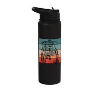 Grim Reaper esqueleto halloween calavera espeluznante Stainless Steel Insulated Water Bottle