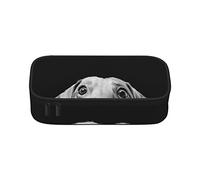 Grim-Reaper - Estuche para lápices de gran capacidad, bolsa de papelería de oficina, bolsa de cosméticos con compartimentos para niñas, niños y adultos, almohadilla de perro salchicha, talla única