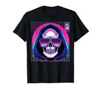 Grim Reaper Gafas de Sol El Esqueleto de la Muerte Vaporwave Camiseta