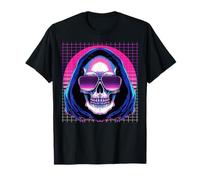 Grim Reaper Gafas de Sol El Esqueleto de la Muerte Vaporwave Camiseta