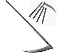 Grim Reaper Guadaña Halloween Terror Plástico Arma 6 Pieza Extender A 138cm