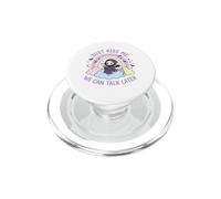 Grim Reaper Just Kiss Me We Can Talk Later Quote PopSockets PopGrip para MagSafe