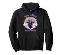 Grim Reaper Pastel Goth, Divertido Arco Iris Mágico Humor Oscuro Sudadera con Capucha