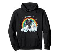Grim Reaper Riding Unicorn | Aesthetic Pastel Goth Girls Sudadera con Capucha