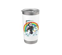 Grim Reaper Riding Unicorn | Aesthetic Pastel Goth Girls Vaso térmico de acero inoxidable de doble pared