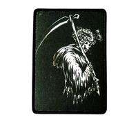 Grim Reaper Soldier Creative Patch, Tactical Backpack Sticker, Hook&Loop Morale Badge, Sewing & Knitting Supplies, Multi-Functional Decorative Stickers