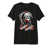 Grim Reaper x The Big Sleep - Flash de Tatuaje Tradicional Camiseta Premium