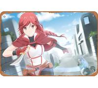 Grimgar Of Fantasy And Ash - Póster de anime para decoración de pared del hogar, letrero de metal retro, 20 x 30 cm