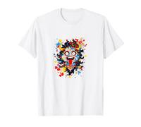 Grimmasse Fratze China t-Shirt Motivo, Tradicional máscara Camiseta