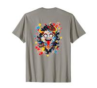 Grimmasse Fratze China t-Shirt Motivo, Tradicional máscara Camiseta