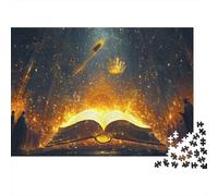 grimorio Puzzle 1000 Piezas De Impresión De Alta Definición Entretenimiento Creativo Diversión Impossible Rompecabezas Puzzle Magic Libro Fantasy 1000pcs (75x50cm)